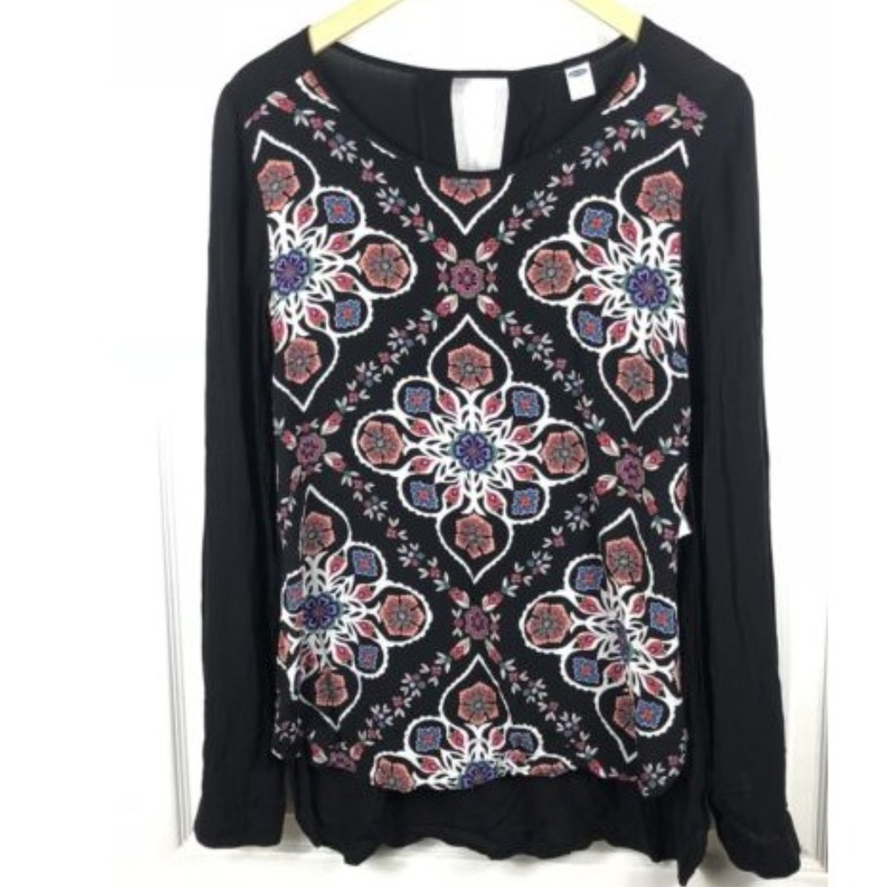 Old Navy Side Split Medium Floral Front